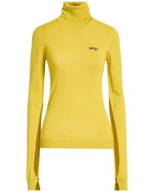 N°21 Rollkragenpullover - Gelb
