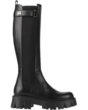 Elisabetta Franchi Boot Leather - Black