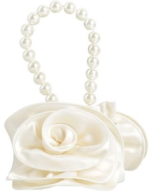 Magda Butrym Ivory Handbag Textile Fibers - Natural