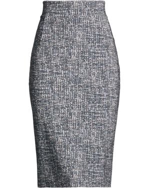 La Petite Robe Di Chiara Boni Charcoal Midi Skirt Polyamide, Elastane - Grey