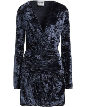Moschino Midnight Mini Dress Polyester, Elastane - Blue