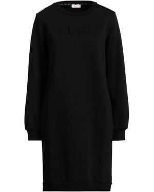 Liu Jo Mini Dress Cotton, Elastane - Black
