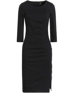 Gai Mattiolo Gm Midi Dress Viscose, Nylon, Elastane - Black