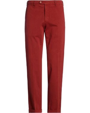 Fedeli Trousers Cotton, Cashmere, Elastane - Red