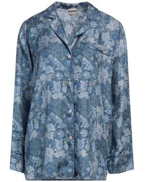 Massimo Alba Shirt Silk - Blue