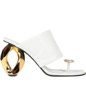 JW Anderson Thong Sandal Leather - White