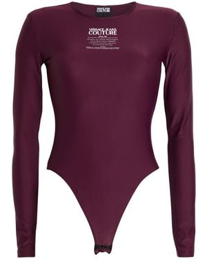 Versace Jeans Couture Plum Bodysuit Polyamide, Elastane - Purple
