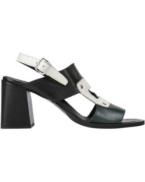 LE BOHÉMIEN Dark Sandals Leather - Black