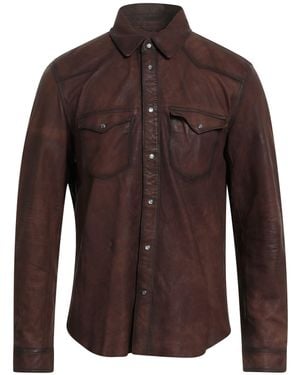 John Varvatos Dark Shirt Sheepskin - Brown