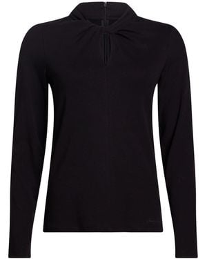 Marc Cain Top Cotton, Elastane - Black