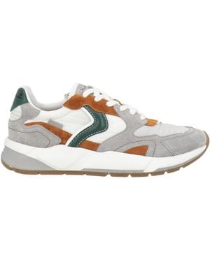 Voile Blanche Sneakers Leather, Textile Fibers - White
