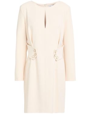 SIMONA CORSELLINI Mini Dress Polyester, Elastane - Natural