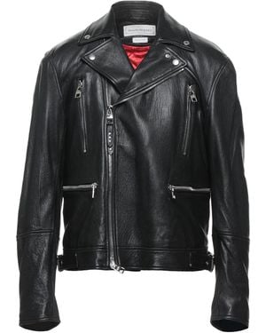 McQueen Jacket Lambskin, Calfskin - Black