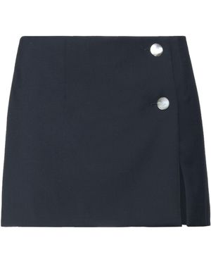 Nineminutes Midnight Mini Skirt Polyester, Wool, Elastane - Blue