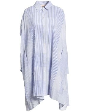 Semicouture Mini Dress Cotton - Blue