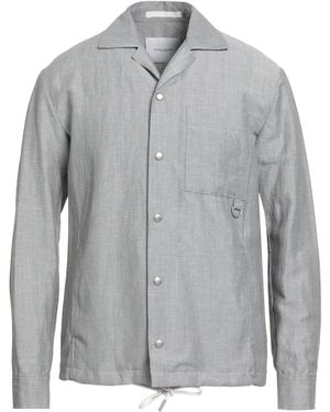 Paolo Pecora Light Shirt Linen, Polyester, Wool - Grey
