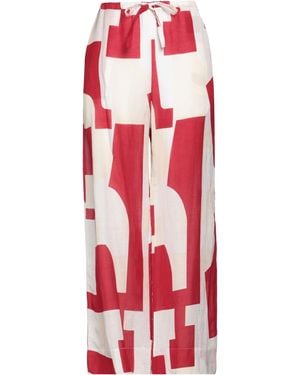 Alpha Studio Trousers Viscose, Linen - Red