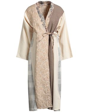 Ermanno Gallamini Ivory Jacket Cotton, Linen, Acrylic - Natural