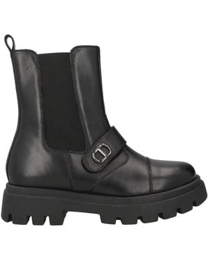 Twinset Ankle Boots Cow Leather - Black