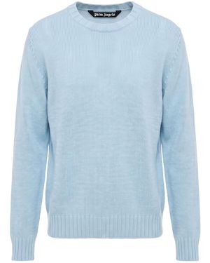 Palm Angels Sweater Cotton, Polyamide - Blue