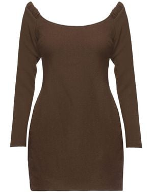 KHAITE Mini Dress - Brown
