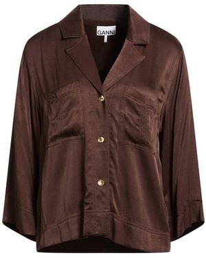 Ganni Shirts - Brown