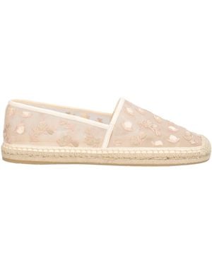 Stuart Weitzman Espadrilles Leather, Textile Fibers - Natural