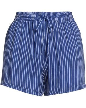 ERMANNO FIRENZE Bright Shorts & Bermuda Shorts Ramie - Blue