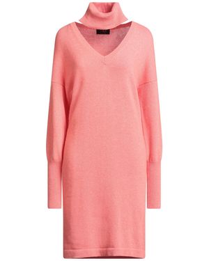 Clips Tricot Mini Dress Wool, Viscose, Polyamide, Cashmere - Pink