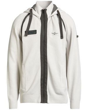 Aeronautica Militare Light Cardigan Cotton - White