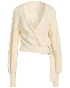SILENCE LIMITED Ivory Cardigan Merino Wool, Acrylic - White