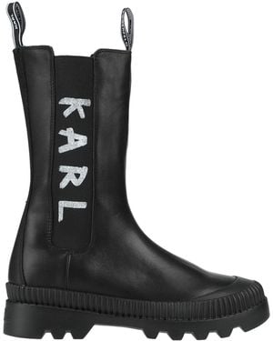 KARL LAGERFELD Knee Boots - Black