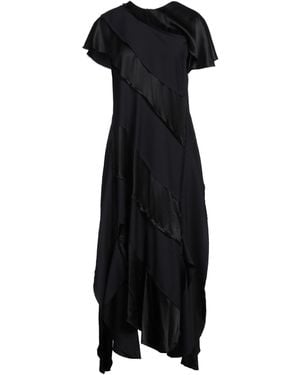 Plan C Midi Dress Viscose, Virgin Wool - Black