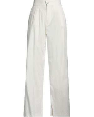 Thom Krom Pants Linen, Viscose, Polyamide, Elastane - White