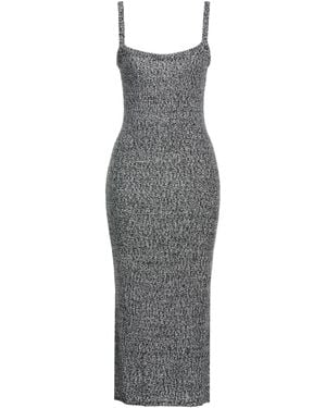 ViCOLO Midi Dress Acrylic, Wool, Viscose, Alpaca Wool - Gray