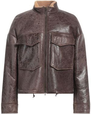 B-Used Mouton et fourrure synthétique - Marron