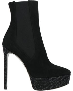 Rene Caovilla Ankle Boots Leather - Black