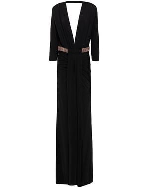 Babylon Maxi Dress Viscose, Elastane - Black
