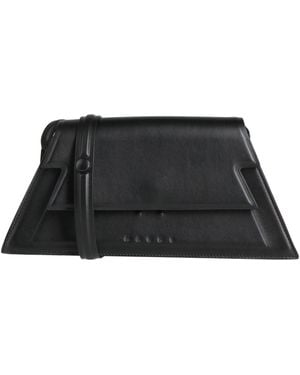 Marni Cross-Body Bag Calfskin, Brass - Black