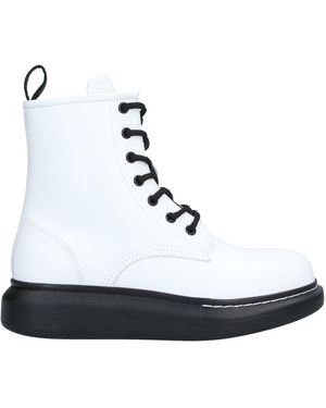 McQueen Ankle Boots - White