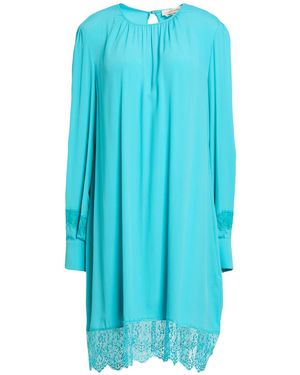 Anna Molinari Sky Midi Dress Acetate, Silk - Blue