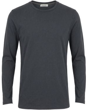 Crossley Charcoal T-Shirt Cotton - Blue