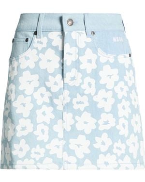 MSGM Denim Skirt Cotton - Blue