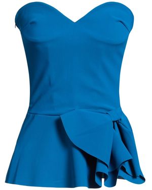 La Petite Robe Di Chiara Boni Top Polyamide, Elastane - Blue