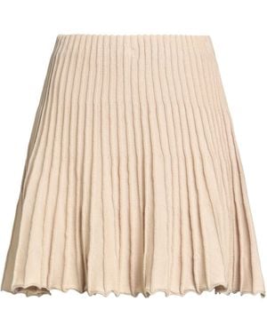 Akep Mini Skirt Cotton, Polyester, Metallic Polyester - Natural