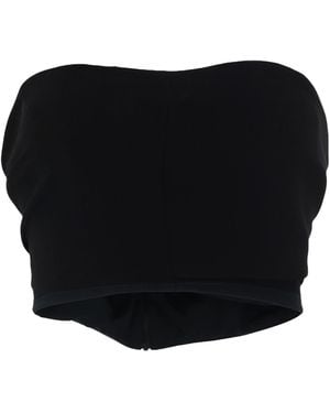 Del Core Top Virgin Wool, Elastane, Acetate, Silk - Black