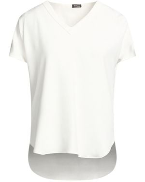 Kiton Ivory Top Silk, Elastane - White
