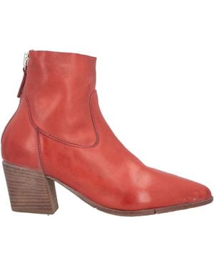 Moma Ankle Boots Leather - Red