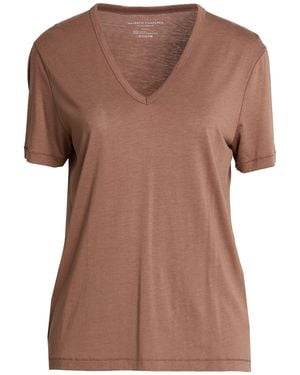 Majestic Filatures T-Shirt Lyocell, Cotton - Brown