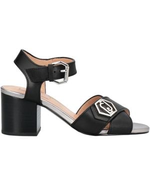 Liu Jo Agata Logo-Plaque Sandals - Black